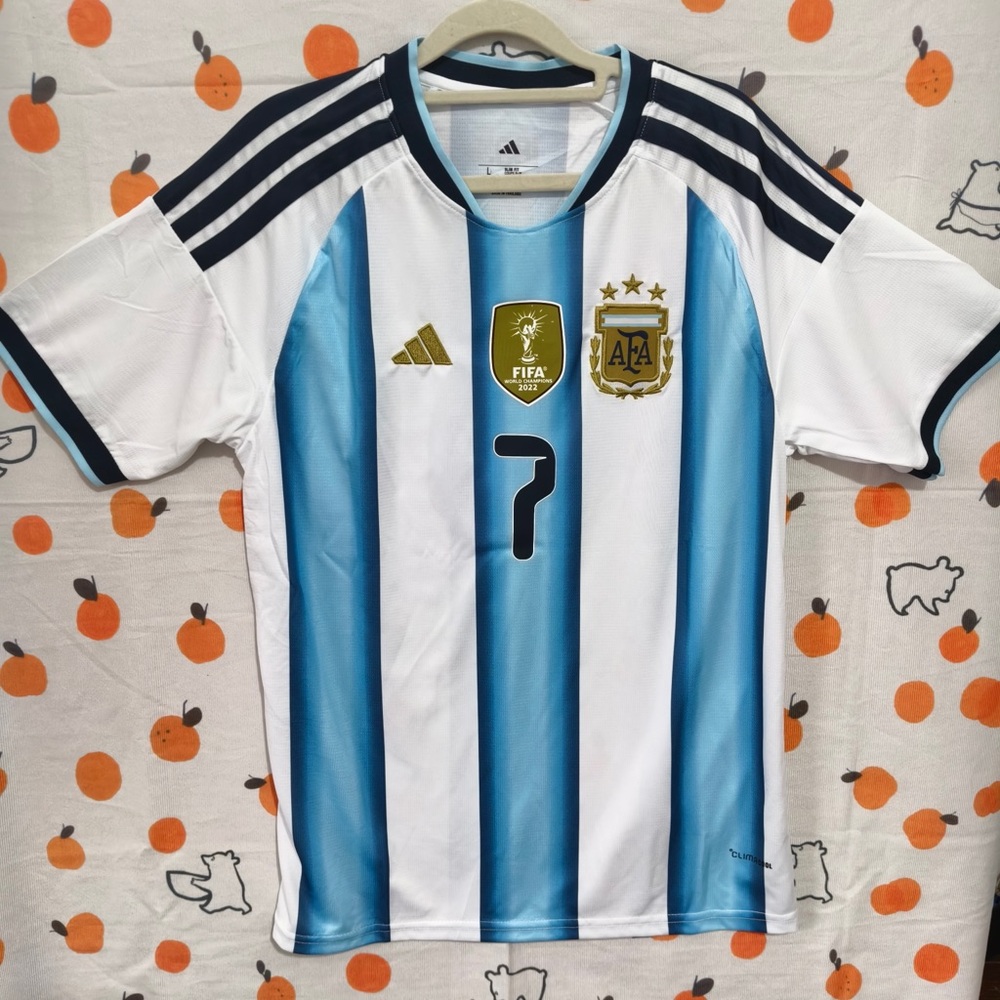 adidas Argentina Replica Jersey in Sky Blue, White & Navy